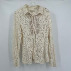 Stetson Womens Size XL Lace Top Western Boho Cowgirl Prairie‎ Festival Romantic